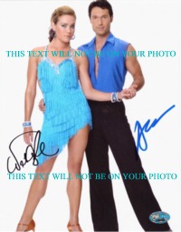 NATALIE COUGHLIN AND ALEC MAZO AUTOGRAPHED DANCING WITH THE STARS, DWTS SIGNED 8x10 PHOTO COUGHLIN