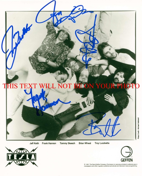 TESLA SIGNED PHOTO, TESLA AUTOGRAPHED PHOTO, TESLA AUTOS