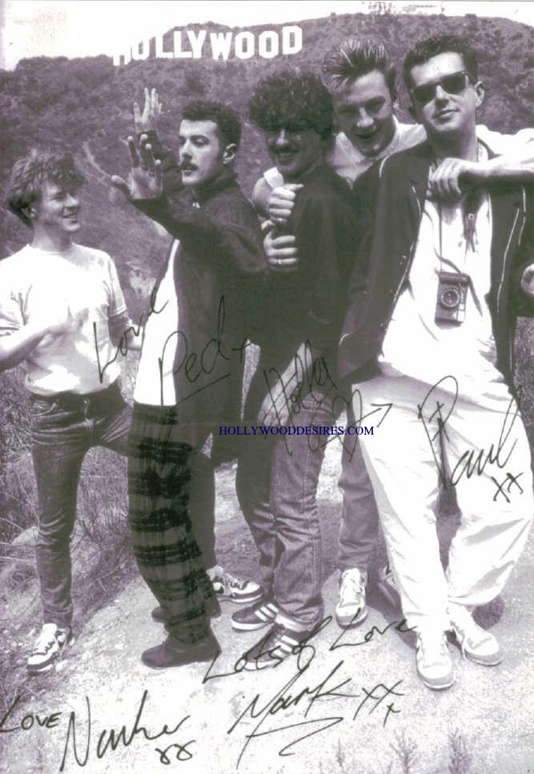FRANKIE GOES TO HOLLYWOOD GROUP SIGNED 8x10 PHOTO