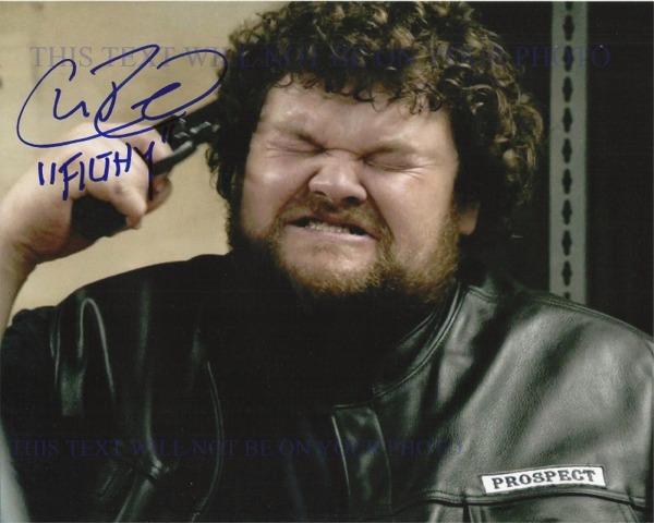 CHRISTOPHER DOUGLAS REED AUTOGRAPHED PHOTO SONS OF ANARCHY, CHRISTOPHER DOUGLAS REED SIGNED 8x10